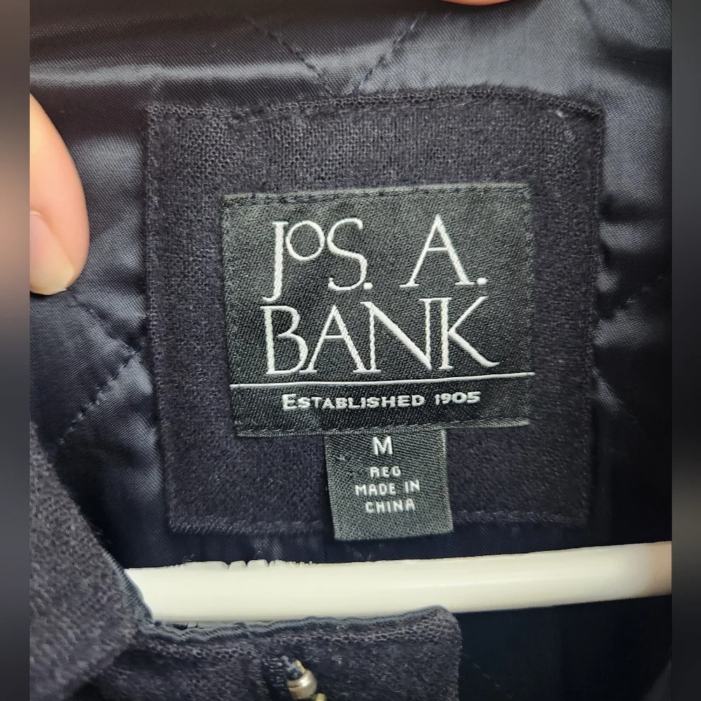 Men's Jos. A Bank Black Jacket Sz Medium